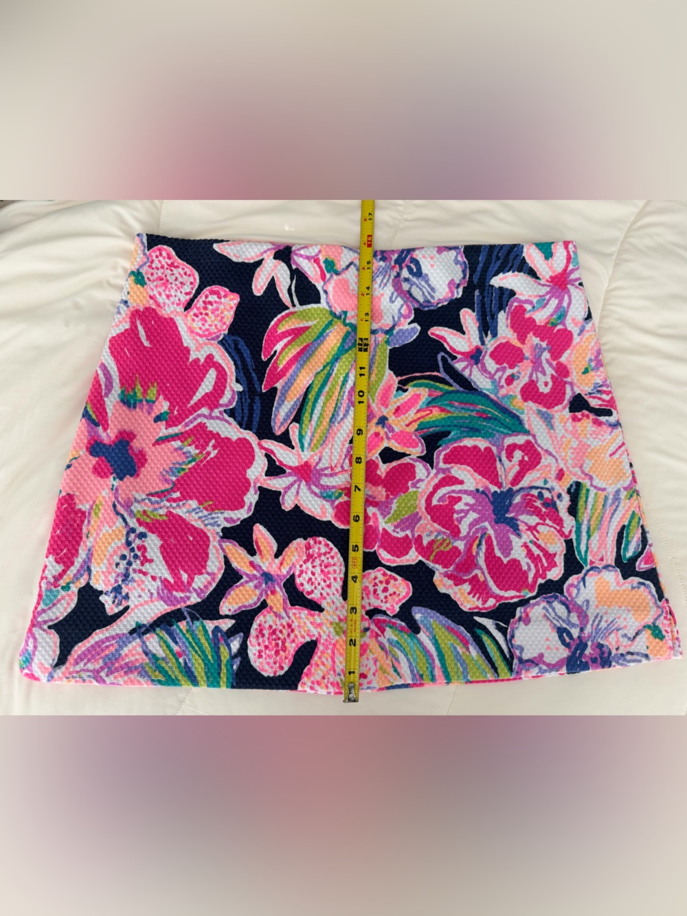 Lilly Pulitzer Bold Floral Mini Skirt With Built-In Shorts - Picture 9 of 10